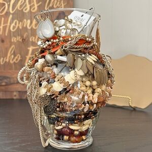 Beautiful Golden Goddess Mystery Jewelry Draped In Multiple Pieces